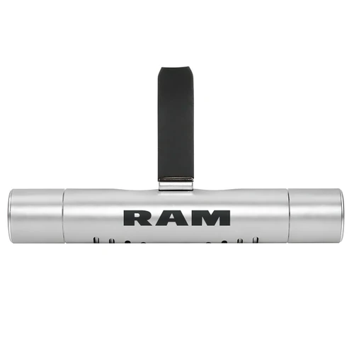 RAM Silver Aluminum Car Vent Air Freshener Clip with adjustable window and 10 Refill Sticks