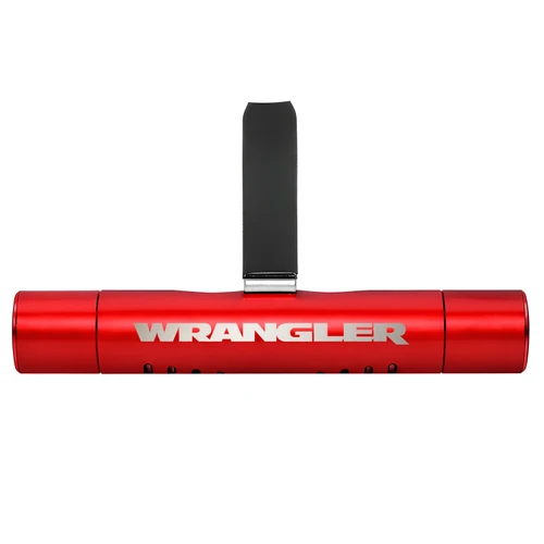 Jeep Wrangler Red Aluminum Car Vent Air Freshener Clip with adjustable window and 10 Refill Sticks