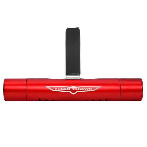 Jeep Trailhawk Red Aluminum Car Vent Air Freshener Clip with adjustable window and 10 Refill Sticks