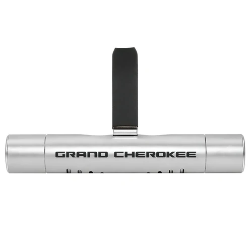 Jeep Grand Cherokee Silver Aluminum Car Vent Air Freshener Clip with adjustable window and 10 Refill Sticks