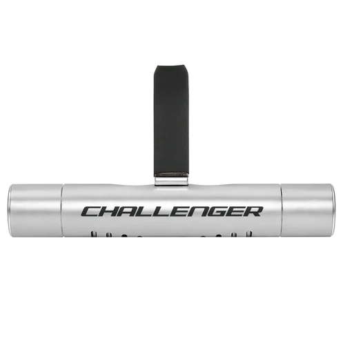 Dodge Challenger Silver Aluminum Car Vent Air Freshener Clip with adjustable window and 10 Refill Sticks