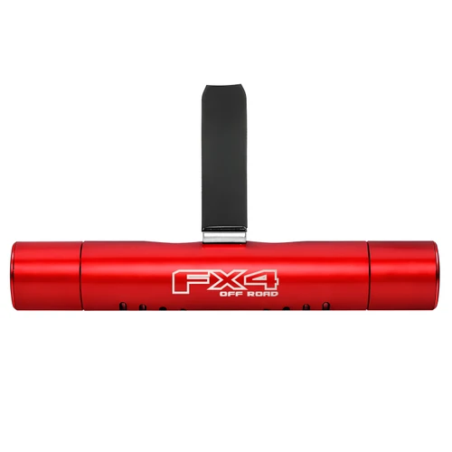 Ford FX4 Off Road Red Aluminum Car Vent Air Freshener Clip with adjustable window and 10 Refill Sticks