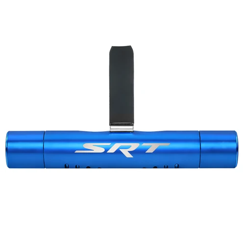 Dodge Jeep SRT Logo Blue Aluminum Car Vent Air Freshener Clip with adjustable window and 10 Refill Sticks