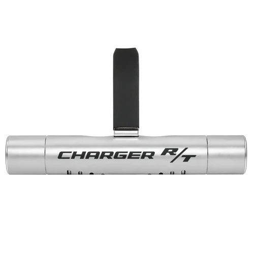 Dodge Charger R/T Silver Aluminum Car Vent Air Freshener Clip with adjustable window and 10 Refill Sticks