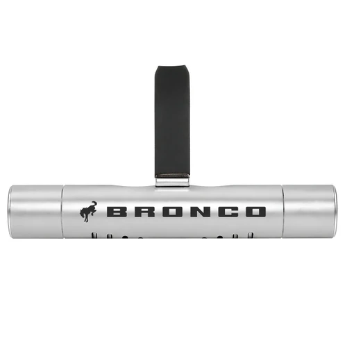 Ford Bronco Silver Aluminum Car Vent Air Freshener Clip with adjustable window and 10 Refill Sticks