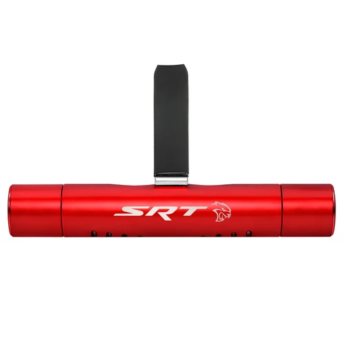 Dodge SRT Hellcat Red Aluminum Car Vent Air Freshener Clip with adjustable window and 10 Refill Sticks