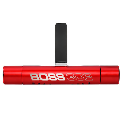 Ford Mustang Boss 302 Red Aluminum Car Vent Air Freshener Clip with adjustable window and 10 Refill Sticks