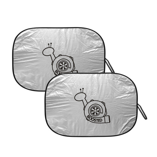 BOOSTED Dual Panels Universal Fit Folding Windshield Sun Shade