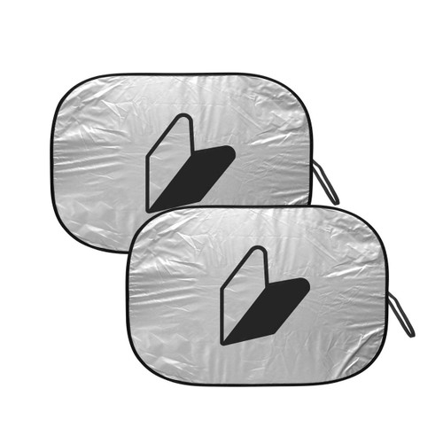 JDM the Wakaba Leaf Dual Panels Universal Fit Folding Windshield Sun Shade