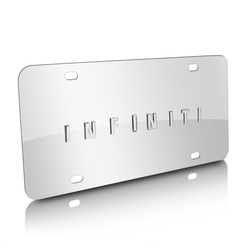 Infiniti Chrome Stainless Steel License Plate