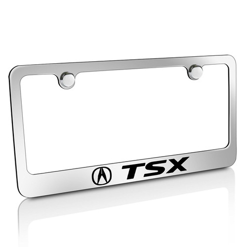 Acura TSX Chrome Brass Metal License Plate Frame