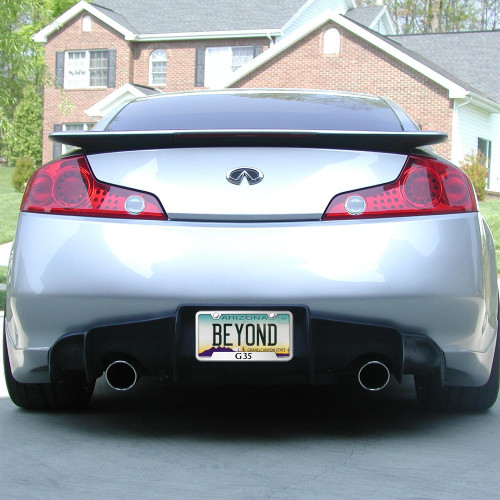 Infiniti G35 Polished Steel License Plate Frame Car Beyond Store
