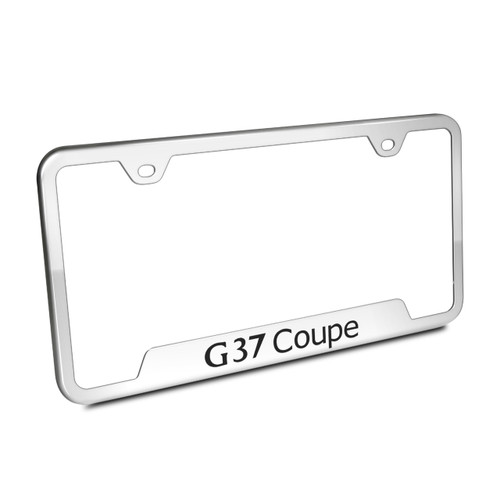 Infiniti G37 Coupe Polished License Plate Frame Infiniti G37 Coupe Polished License Plate Frame