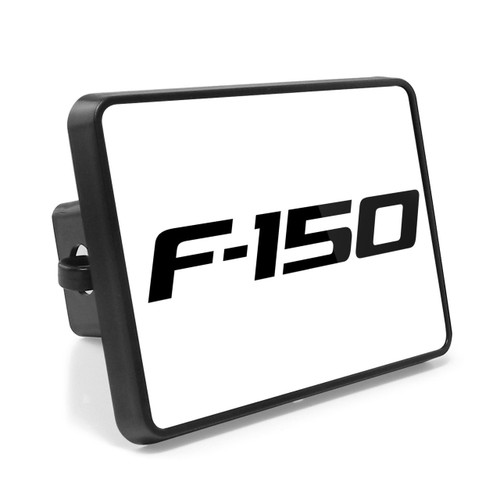 Ford F-150 2009-2014 UV Graphic White Metal Plate on ABS Plastic 2" inch Tow Hitch Cover, Made in USA