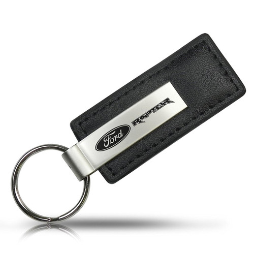 Ford F-150 Raptor Black Leather Key Chain, Official Licensed