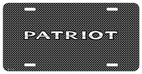 Jeep Patriot Mesh Grill Graphic Aluminum License Plate