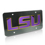 Louisiana State University LSU Tigers Carbon Fiber Look License Plate
