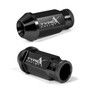 Black 12 x 1.5mm Aluminum Automotive 50mm Hexagonal Lug Nuts Set of 20