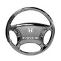 Honda Civic Si Black Chrome Steering Wheel Key Chain