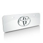 Toyota Half-size Chrome Steel License Plate