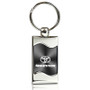 Toyota 4 Runner Gray Spun Brushed Metal Key Chain