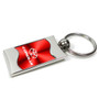 Toyota Corolla Red Spun Brushed Metal Key Chain