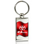 Toyota FJ Cruiser Red Spun Brushed Metal Key Chain