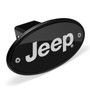 Jeep Black Metal Plate 2 inch Tow Hitch Cover