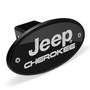 Jeep Cherokee Black Metal Plate 2 inch Tow Hitch Cover