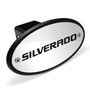 Chevrolet Logo Silverado Chrome Metal Plate 2 inch Tow Hitch Cover