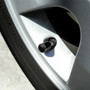 Cadillac Logo 4 Black ABS Tire Stem Valve Caps