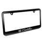 Cadillac Logo Black License Plate Frame