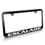 Cadillac Escalade Matte Black Metal License Plate Frame