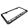 Cadillac Escalade Matte Black Metal License Plate Frame