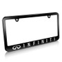 Infiniti Matte Black Metal License Plate Frame