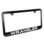 Jeep Wrangler Matte Black Metal License Plate Frame
