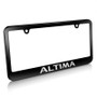 Nissan Altima Matte Black Metal License Plate Frame