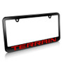 GMC Terrain in Red Matte Black Metal License Plate Frame