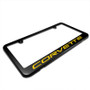 Chevrolet Corvette C5 in Yellow Matte Black Metal License Plate Frame