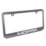 Mopar Gray Metal License Plate Frame for Dodge Jeep Chrysler