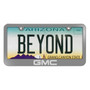 GMC Gray Metal License Plate Frame