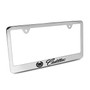 Cadillac Chrome Brass License Frame with Logo Screw Covers