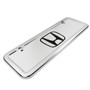 Honda Logo Half-size Chrome Metal License Plate