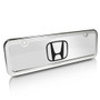 Honda Logo Half-size Chrome Metal License Plate