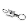 Jeep Grill Logo Silver Background Contoured Metal Valet Key Chain