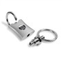 Jeep Grill Logo Silver Background Contoured Metal Valet Key Chain
