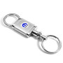 Mopar White Logo Rectangular Metal Valet Key Chain