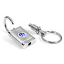 Mopar White Logo Rectangular Metal Valet Key Chain
