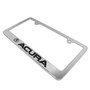 Acura Chrome Metal License Plate Frame with Acura Screw Covers