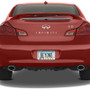 Infiniti Chrome Metal License Plate Frame with Logo Screw Covers